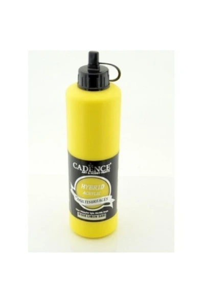 H-008 Limon Sarı Hybrid Multisurfaces Akrilik Boya 500 ml ürün görseli 1