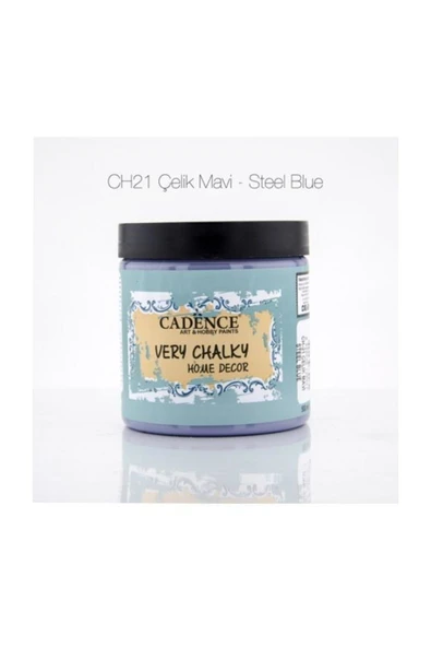 Very Chalky Home Decor Mobilya Boyası 500 ml. 21 ÇELİK MAVİ ürün görseli 1