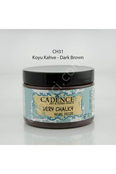 Very Chalky Home Decor Mobilya Boyası 150 ml. 31 KOYU KAHVE ürün görseli 1