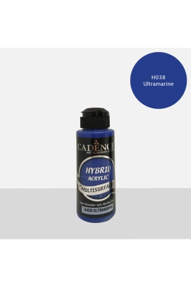 Hibrit Multisurface Akrilik Boya 120 Ml H038 Ultramarine Mavi ürün görseli 1