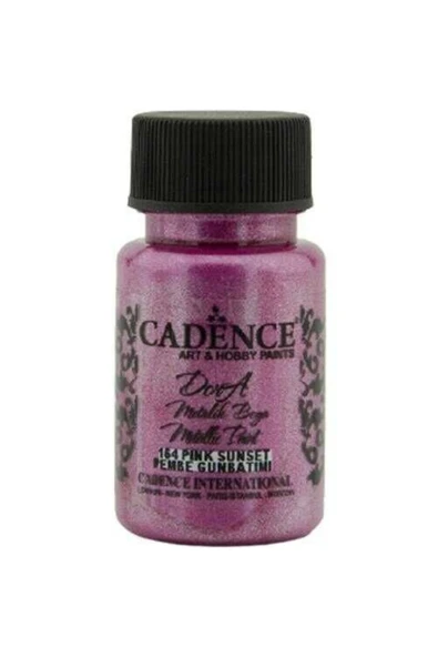 164 Pembe Günbatımı Dora Metalik Boya 50 ml ürün görseli 1