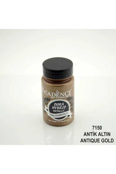 7150 Antik Altın Dora Hybrid Metallic Akrilik Boya 90 ml ürün görseli 1
