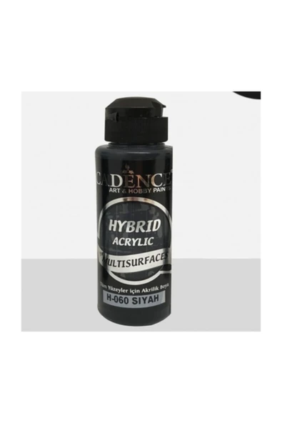 Hybrid Akrilik Multisurfaces Boya H-060 Siyah 120 ml ürün görseli 1
