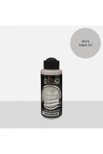 Hibrit Multisurface Akrilik Boya 120 Ml H074 Soğuk Gri ürün görseli 1