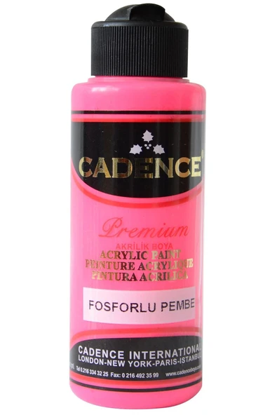 Fosforlu Premıum Akrilik Pembe 120ml ürün görseli 1