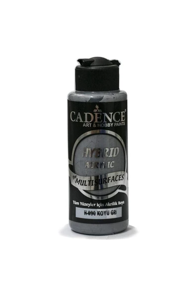 H-090 Koyu Gri Renginde Akrilik Boya 120 ml ürün görseli 1