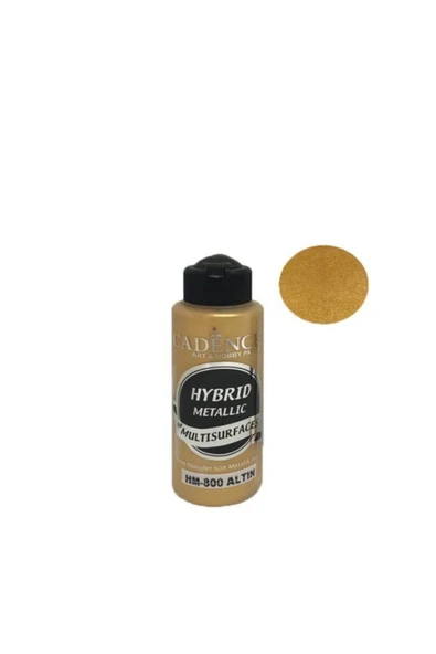 Cadence Hm-800 Metalik Altın Renginde Akrilik Boya 120 ml ürün görseli 1