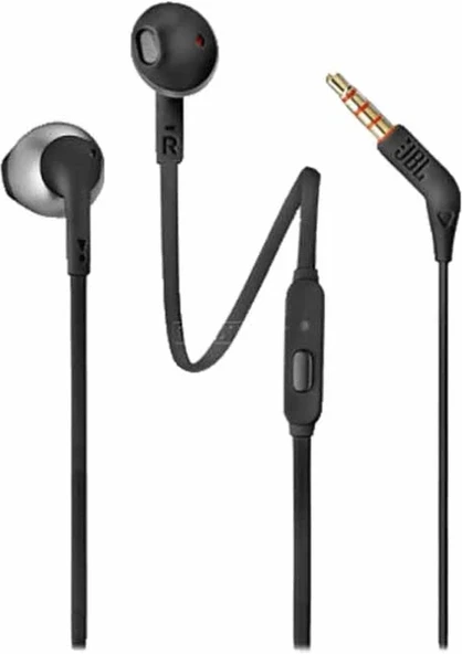 JBL T205 Kulak Içi Kablolu Kulaklık Siyah ürün görseli 1