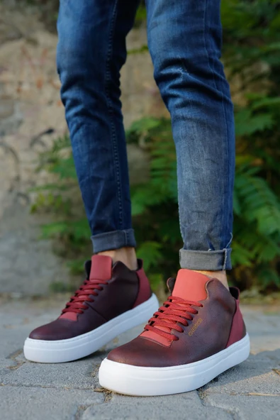 CH004 - CBT Hıde Erkek Ayakkabı BORDO - Resim 3