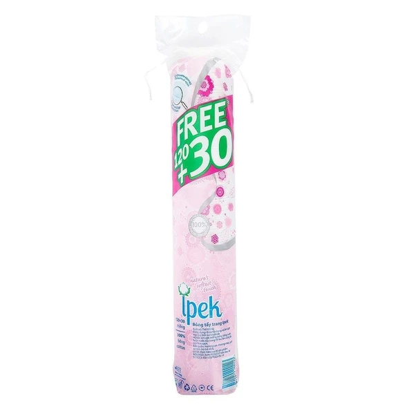 İpek Disk Makyaj Pamuğu 100 Adet + 30 Adet Bedava ürün görseli 1