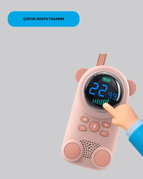 LCD Ekranlı Bebek m2 Telsizi - Resim 2