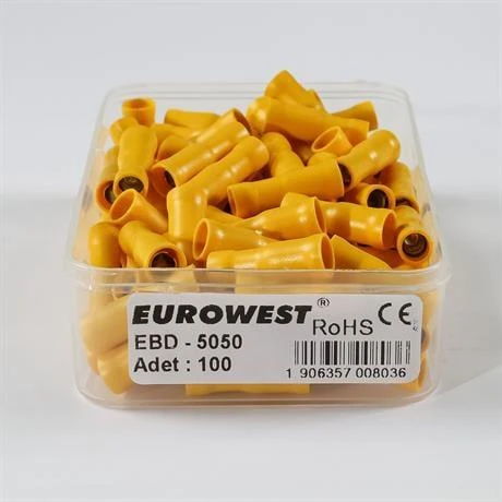 Eurowest 4,00-6,00mm Dişi Terminaller İzoleli Kablo Ucu ( 1 Kutu 100 Adet ) ürün görseli 1