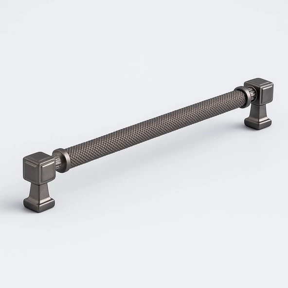 Talas 288 mm Soft Füme Renk Metal Kulp Tırtıklı Kapak Kulpu Dayanıklı Kulpları Mobilya Çekmece Dolap ürün görseli 1