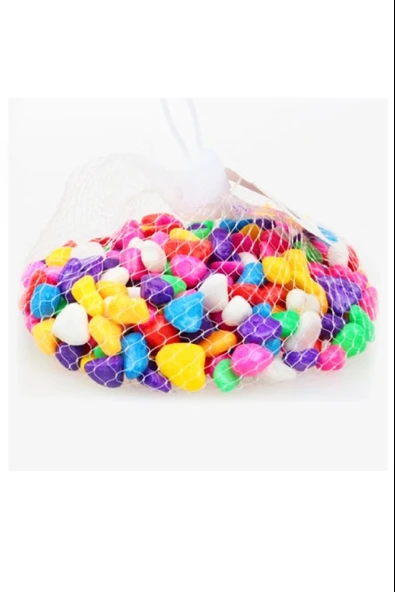 Renkli Filede Mini Taş, Renkli Taş, Terraryum Taşı, Akvaryum Taşı ürün görseli 1