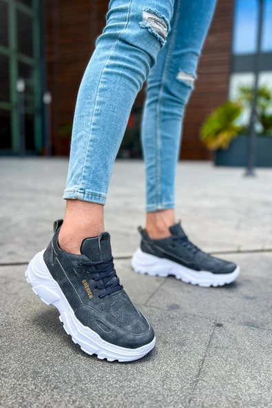 CH089 - CBT Low Top Lace Up Erkek Ayakkabı ANTRASIT ürün görseli 1