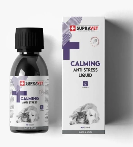 Supravet Anti Stress Kedi Ve Köpekler İçin Sıvı Sakinleştici Damla 100 Ml ürün görseli 1