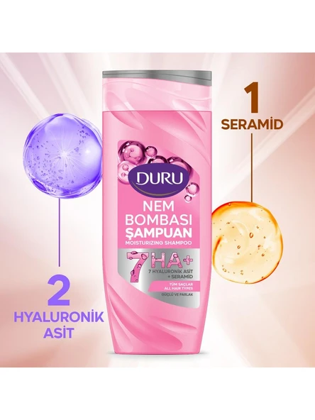 Duru Nem Bombası Tüm Saçlar İçin Şampuan 400 Ml ürün görseli 1