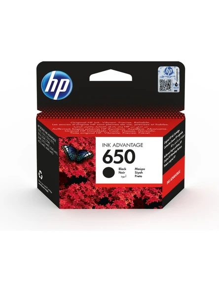 HP 650 Siyah Mürekkep Kartuşu (CZ101AE) - 5 Adet ürün görseli 1