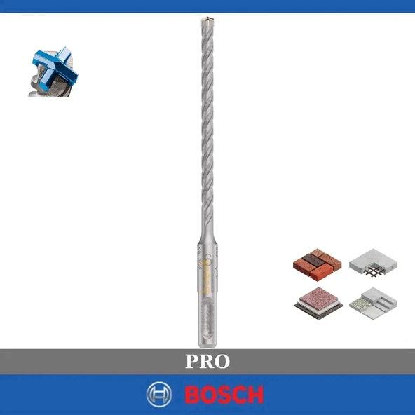 Bosch Pro SDS-Plus-5X K-Delici Ucu 6*160 mm 1´li  2.608.706.876 ürün görseli 1
