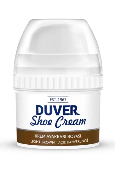Duver Kendiliğinden Parlaklık Sağlayan Açık Kahverengi 60 Ml Krem Ayakkabı Boyası ürün görseli 1