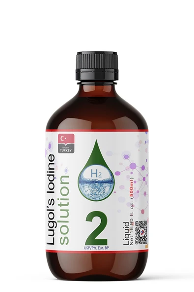 Lugol Çözeltisi %2 - 500 Ml - Cam Şişe ürün görseli 1