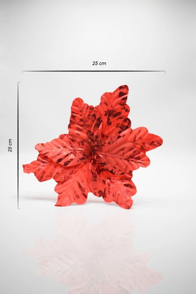 Premium 25*25 cm Yılbaşı Süs Yapay Çiçek ürün görseli 1