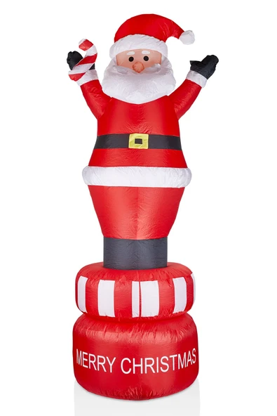 Waldern Premium Collection 210 cm Hareketli Şişme Noel Baba Yılbaşı Süs Dekorasyon ürün görseli 1