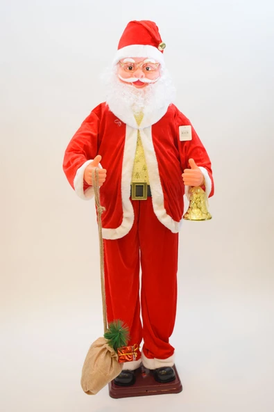 Waldern Yılbaşı 160 cm Hareketli Noel Baba Şarkı Söyler ürün görseli 1