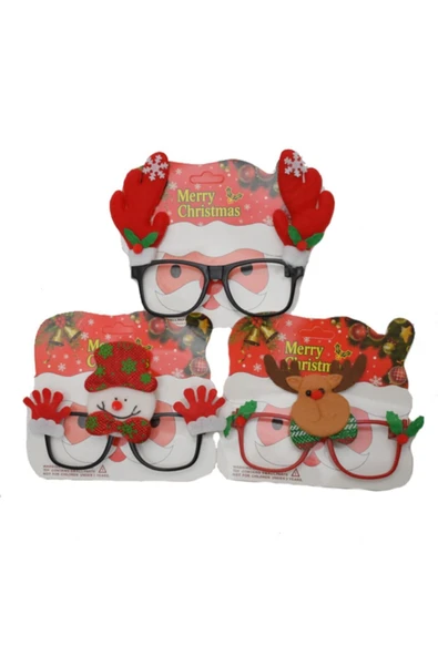 Yılbaşı Temalı Noel Parti Gözlük - Resim 8
