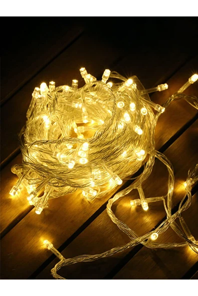 100'lük Sarı Adaptörlü RGB Led Işık 6.5 Metre ürün görseli 1