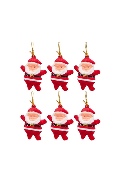 Waldern Yılbaşı Çam Ağacı Süsü Noel Baba 6'lı ürün görseli 1