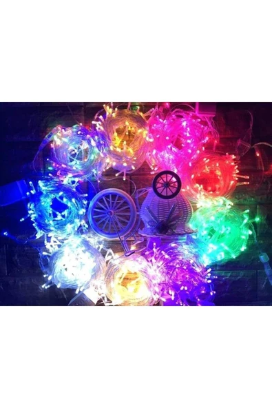 100'lük Renkli Adaptörlü RGB Led Işık 6.5 Metre ürün görseli 1