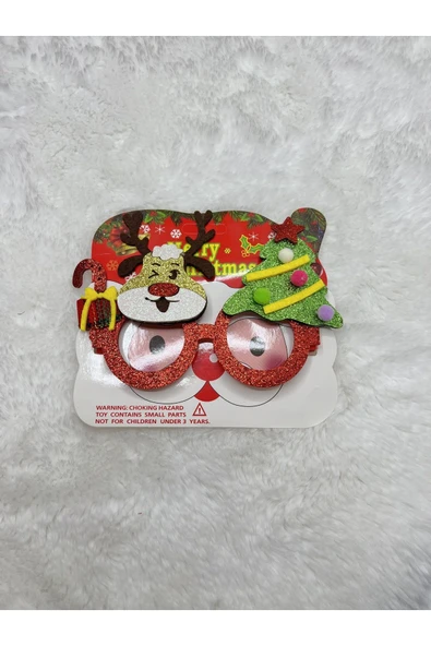 Yılbaşı Temalı Noel Parti Gözlük - Resim 6