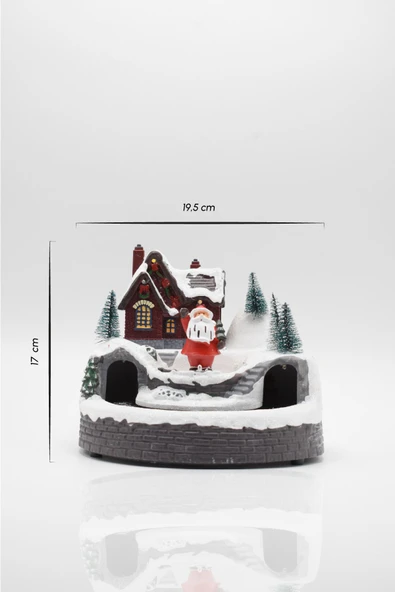 Premium Collection Dekoratif Işıklı Yılbaşı Süs Tren-Noel Baba ürün görseli 1