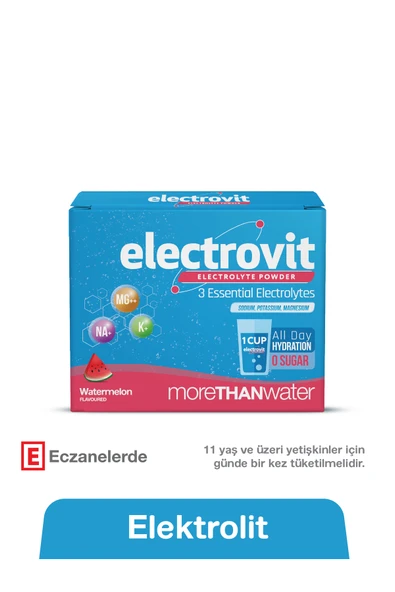 Hangover Shot Electrovit Karpuz Aromalı Elektrolit İçeren Toz 8 Şase, Hidrasyon,Magnezyum,Potasyum,Sodyum ürün görseli 1