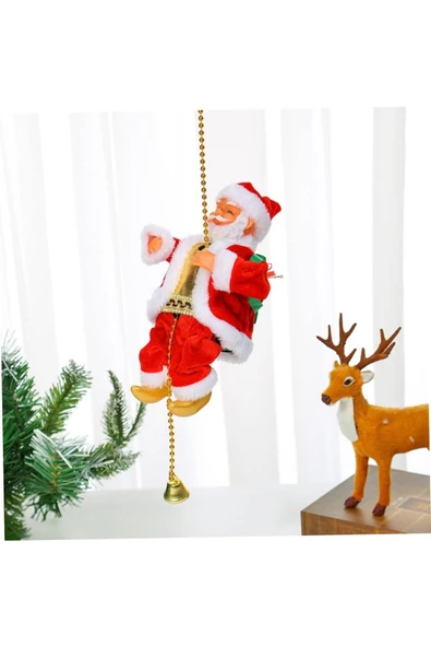 Waldern Premium Collection Tırmanan Pilli Müzikli Noel Baba Yılbaşı Süs ürün görseli 1