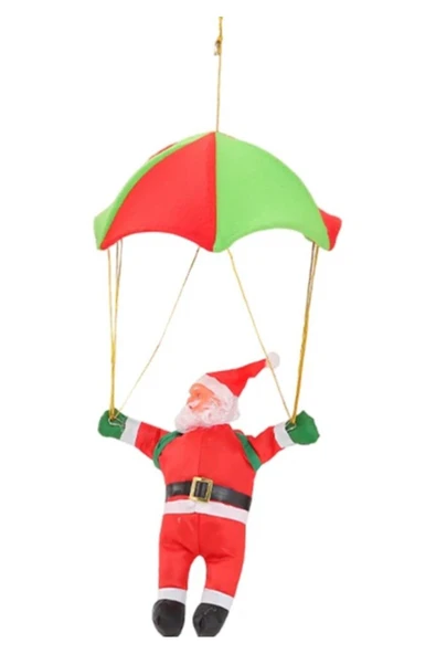 Premium Parşütlü Noel Baba Yılbaşı Süs 68 cm - Resim 2