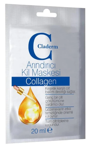 Claderm Arındırıcı Kil Maskesi Collagen 20 ml ürün görseli 1