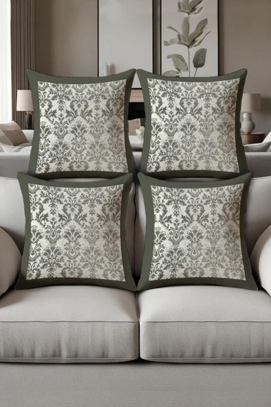 Dijital Baskılı Yumuşak Dokulu 4’lü Kırlent Kılıfı Takımı (43x43 cm) KRL0032 RENKLİ 43 X 43 ürün görseli 1