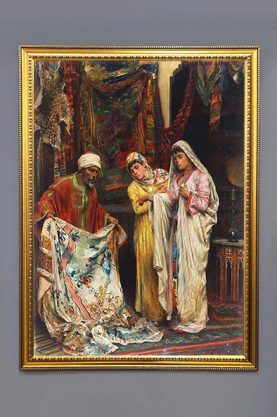Dijital Kumaş Baskılı Dekoratif Çerçeveli Tablo TBL0010 RENKLİ 50 X 70 ürün görseli 1