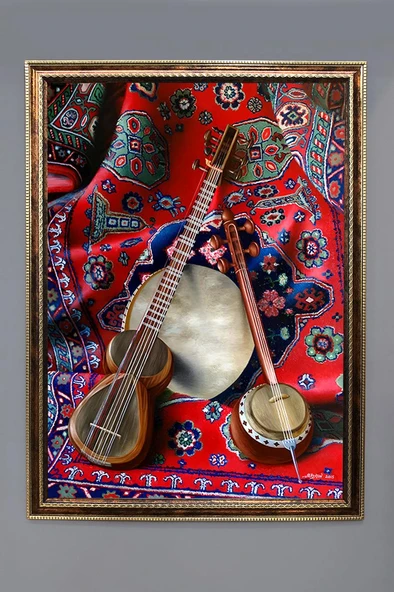 Dijital Kumaş Baskılı Dekoratif Çerçeveli Tablo TBL0009 RENKLİ 50 X 70 ürün görseli 1