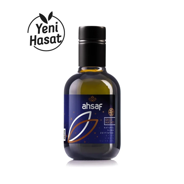2025 Mahsul Gece Hasadı Soğuk Sıkım Zeytinyağı 250 ml Cam Şişe ürün görseli 1