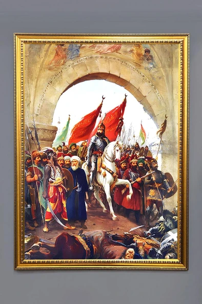 Dijital Kumaş Baskılı Dekoratif Çerçeveli Tablo TBL0001 RENKLİ 50 X 70 ürün görseli 1