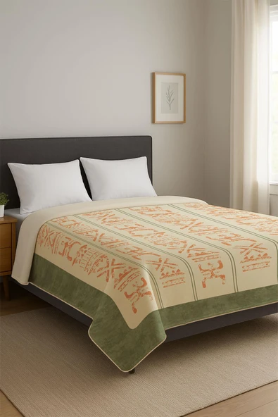 Soft Touch Çift Kişilik Modern Konfor Serisi Termal Battaniye YBT0007 RENKLİ 195 X 220 ürün görseli 1