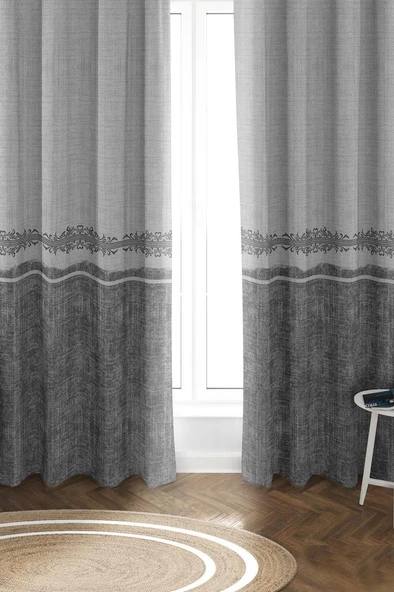 Parlak Saten Mikro Kumaş Çift Kanat Fon Perde Takımı PRD0015 RENKLİ 140 X 270 ürün görseli 1