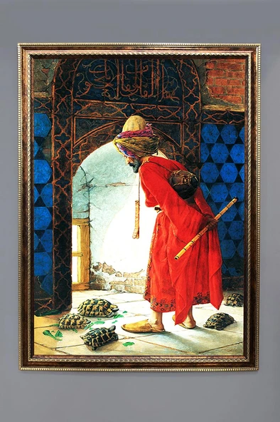 Dijital Kumaş Baskılı Dekoratif Çerçeveli Tablo TBL0002 RENKLİ 50 X 70 ürün görseli 1