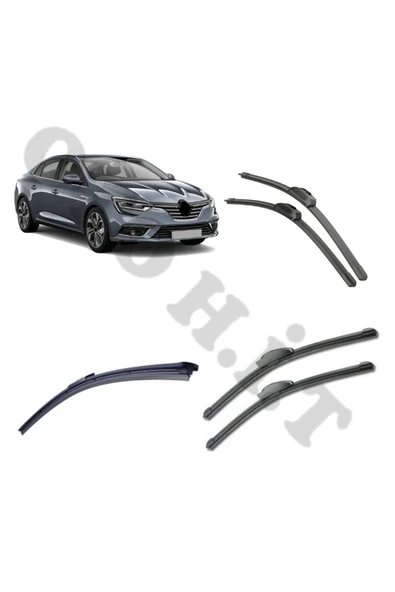 OTO H.İ.T. RENAULT MEGANE 4 SİLECEK TAKIMI 2016-2024 ÖN CAM SİLECEĞİ ürün görseli 1