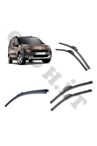 OTO H.İ.T. PEUGEOT PARTNER SİLECEK TAKIMI 2010-2018 ÖN CAM SİLECEĞİ ürün görseli 1