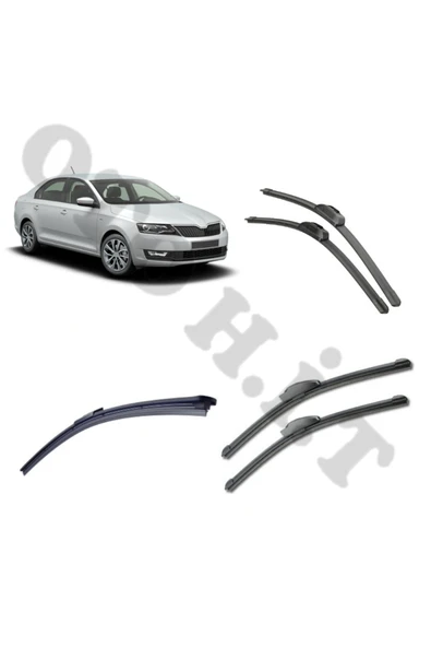 OTO H.İ.T. SKODA RAPİD SİLECEK TAKIMI 2012-2019 ÖN CAM SİLECEĞİ ürün görseli 1