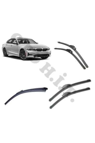 OTO H.İ.T. BMW 3 SERİSİ G20 SİLECEK TAKIMI 2020-2024 ÖN CAM SİLECEĞİ ürün görseli 1